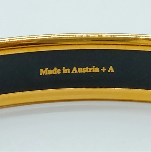 HERMES BANGLE BLACK GOLD - Picture 6 of 12